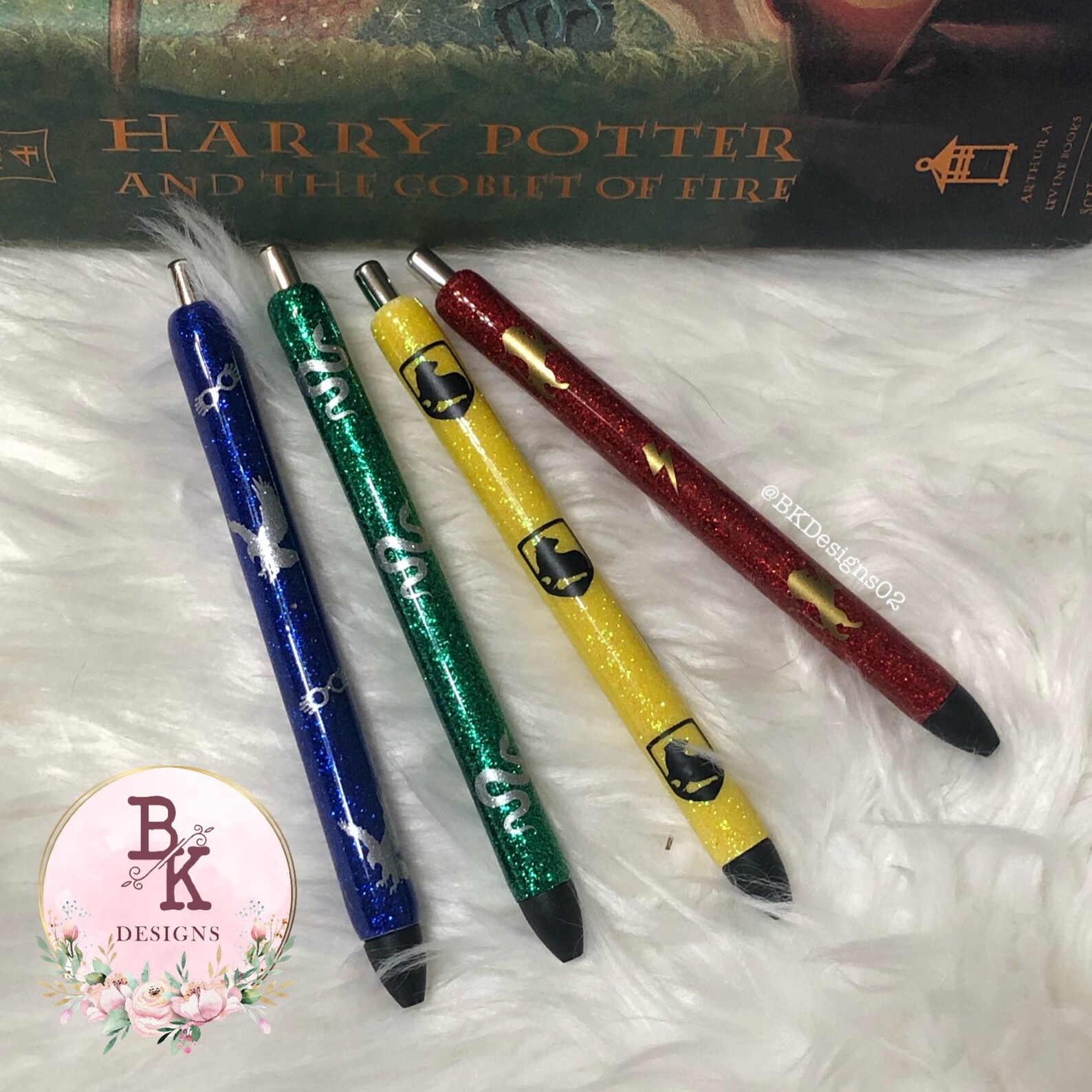 Harry Potter Inspired Pen Glitter personalized gel pens Etsy