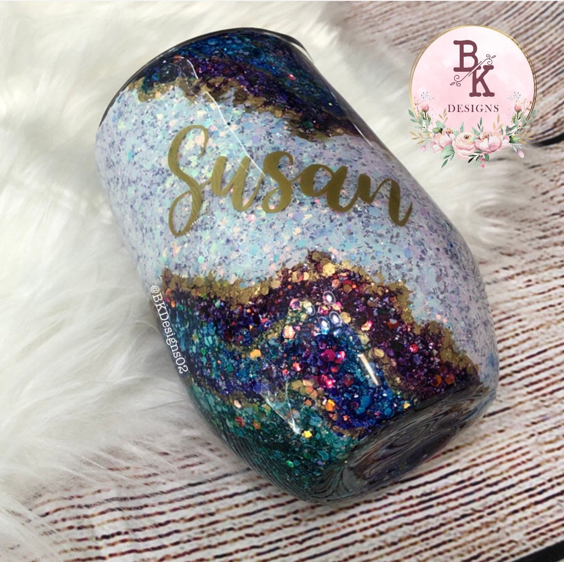Geode Tumbler Geode Rock Tumbler Custom Personalized Etsy