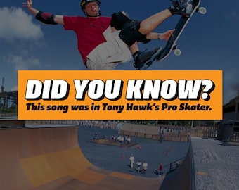 Tony Hawks Pro Skater Bumper Sticker