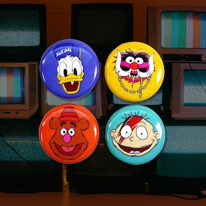 Nostalgic Button 4 Pack
