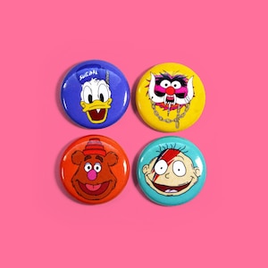 Nostalgic Button 4 Pack
