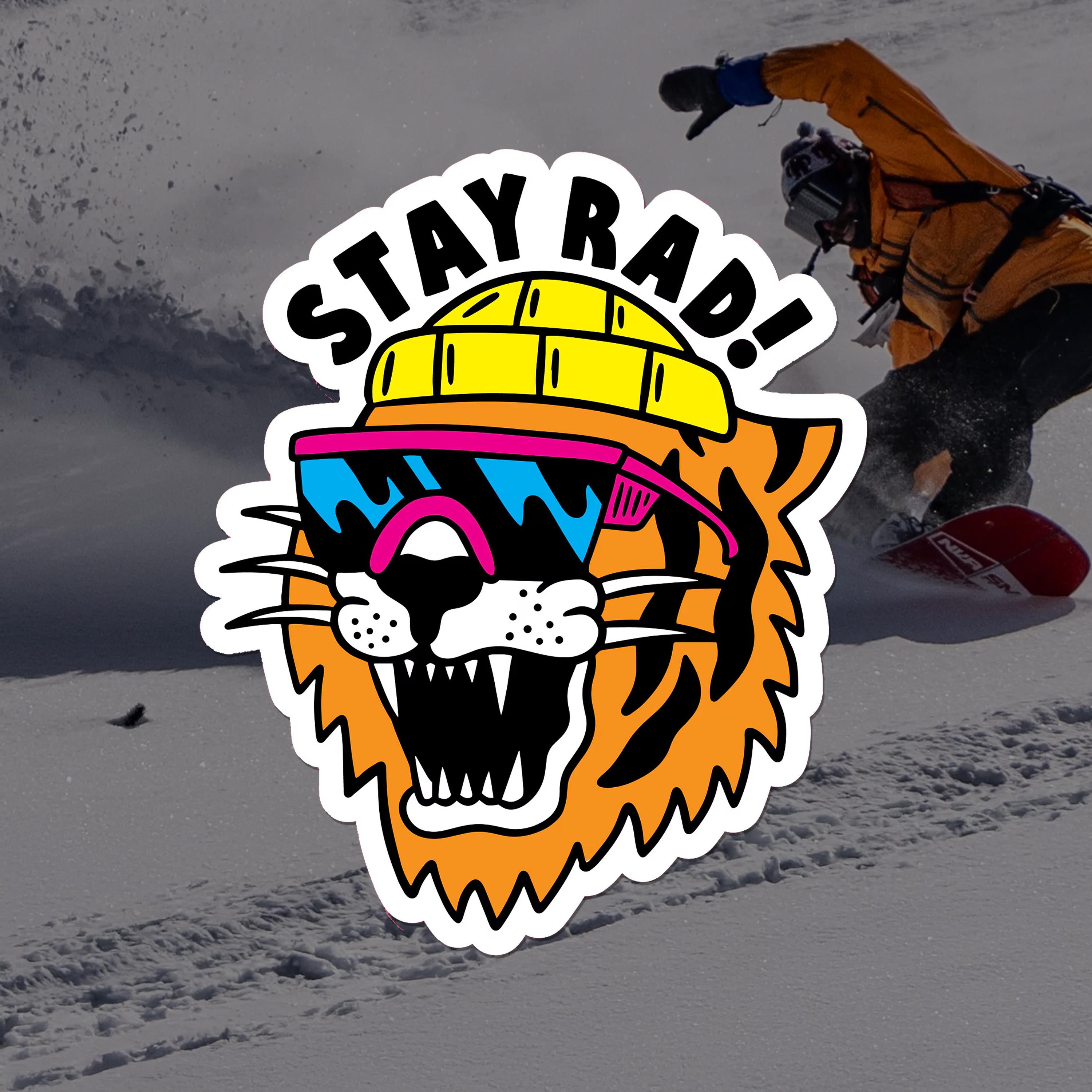 Rad Sitcker Stay Rad Sticker - Etsy