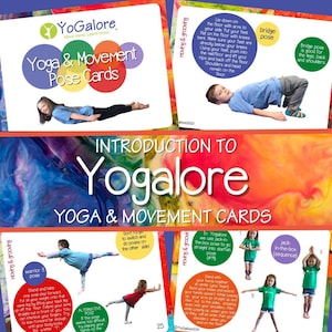Carte di pose per yoga e movimento per bambini di Yogalore