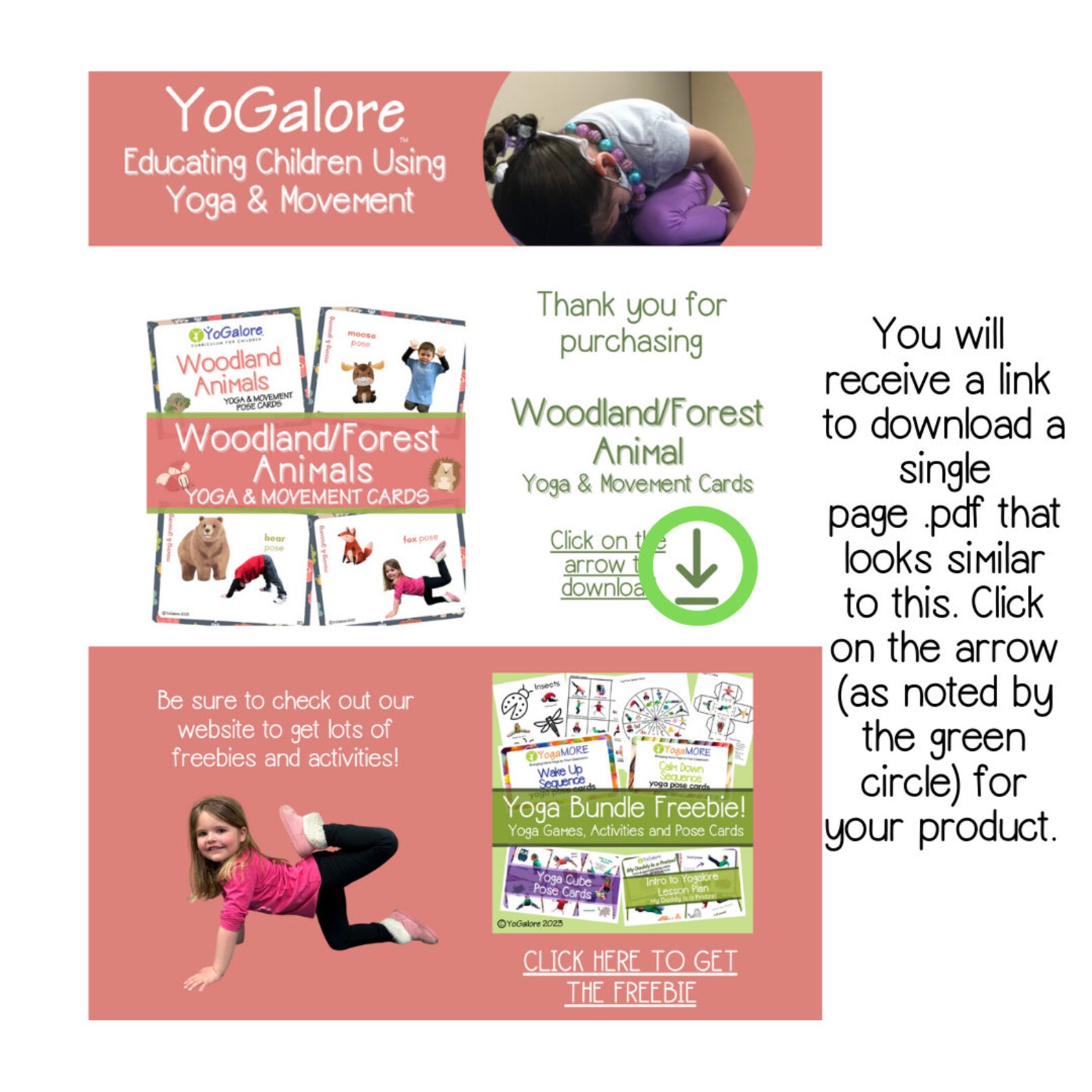 Woodland Animal | Forest Animal Theme Yoga & Movement Cards - Etsy