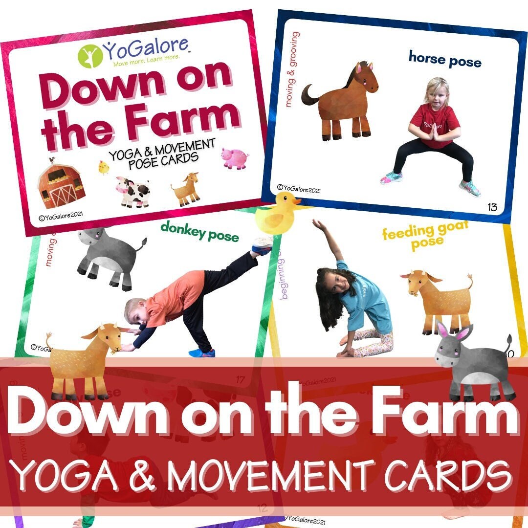 Farm Theme Yoga & Movement Cards - Etsy UK Farm Theme Yoga & Movement Cards - Etsy UK