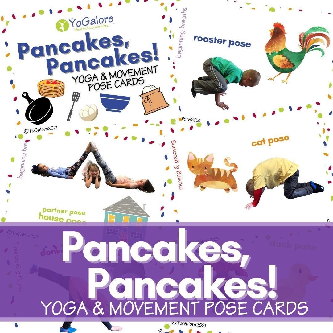 Pancakes Pancakes Yoga & Movement Pose Cards Eric Carle Etsy