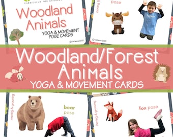 Woodland Animal | Forest Animal Theme Yoga & Movement Cards