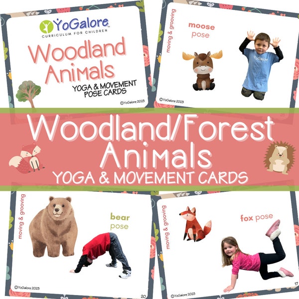 Woodland Animal | Forest Animal Theme Yoga & Movement Cards