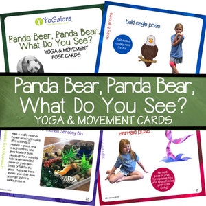 Pandabeer, Pandabeer, wat zie je? Yogakaarten