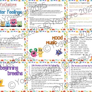 Pu&ograve; includere: Un set di carte da yoga colorate con illustrazioni di mostri e il testo "Monster Feelings: Yoga & Movement Cards". Le carte sono progettate per aiutare i bambini a imparare sull'amicizia e sui sentimenti attraverso le pose di yoga e il movimento.
