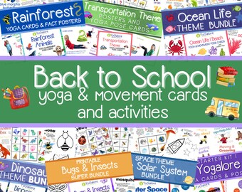 Back to School Yoga, Movement, and Activity Bundle for Early Learning and Classroom Management