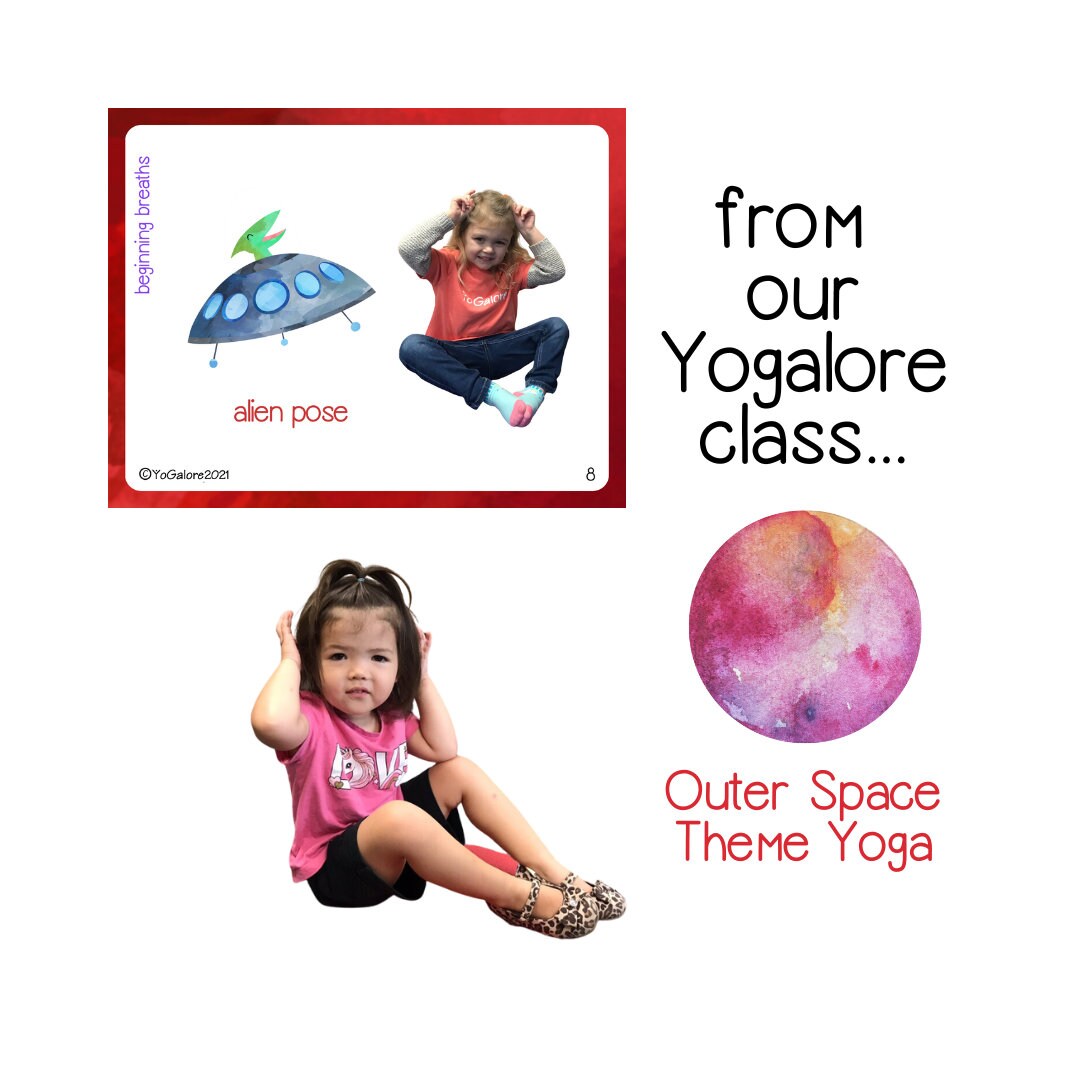 Outer Space Theme Printable Yoga Cards for Kids - Etsy