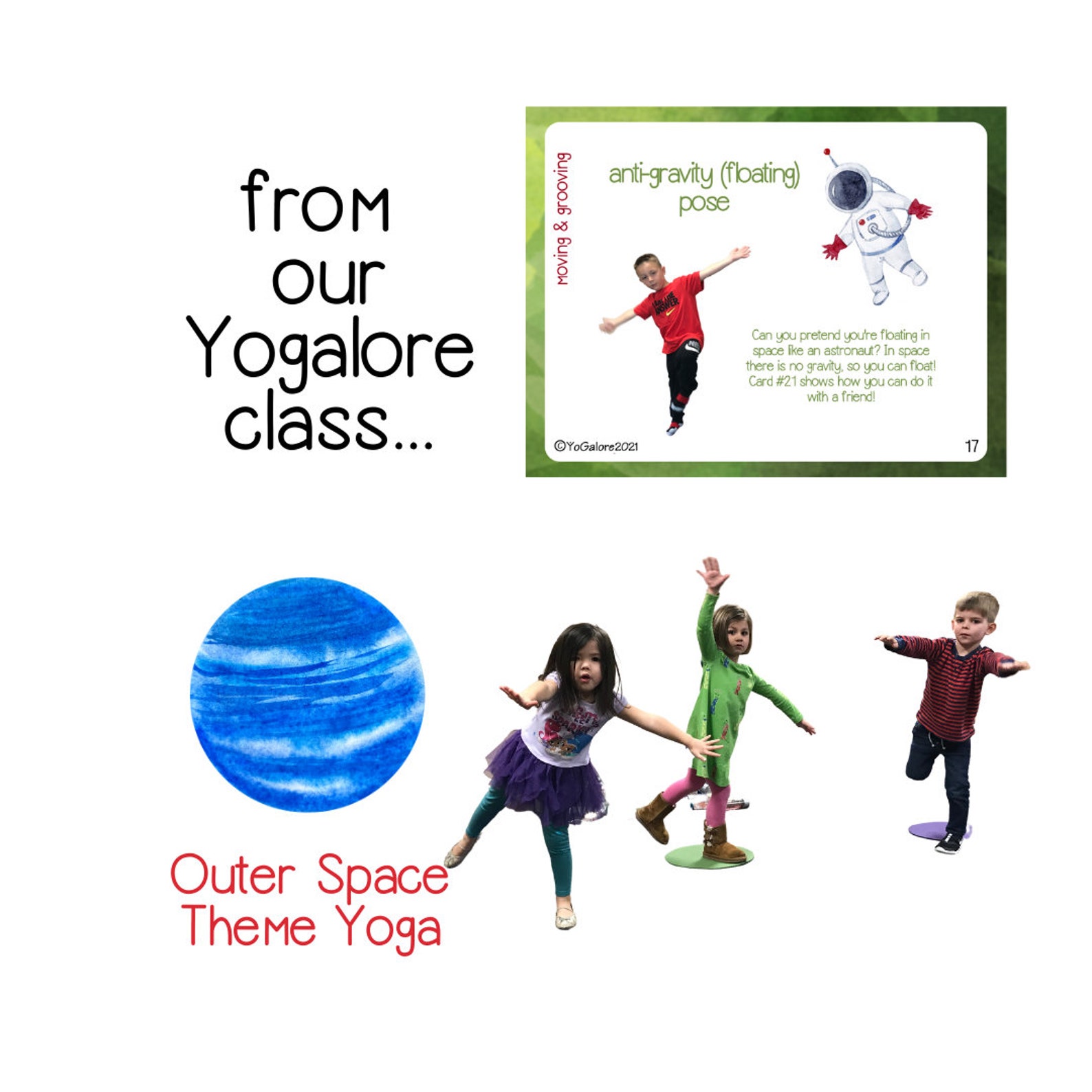 Outer Space Theme Printable Yoga Cards for Kids - Etsy