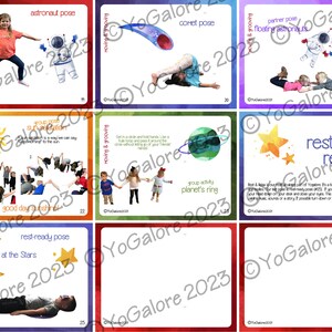 Outer Space Theme Printable Yoga Cards for Kids - Etsy