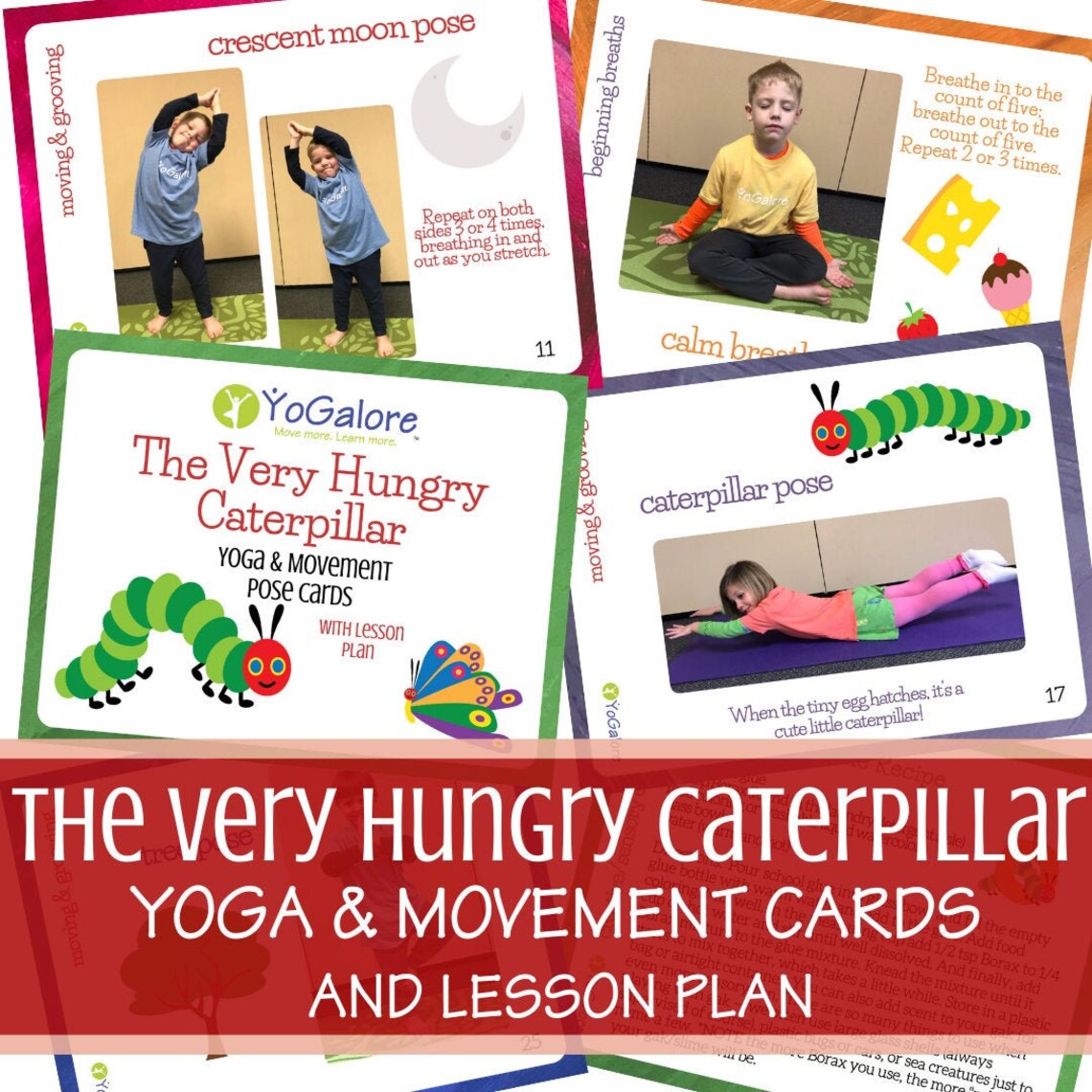 The Very Hungry Caterpillar Yoga & Movement Pose Cards Etsy