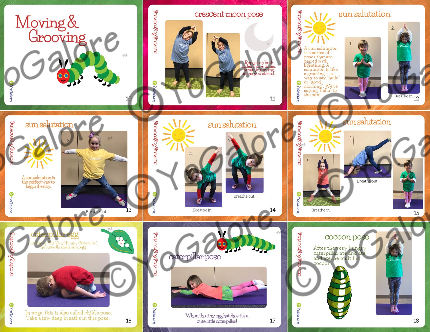 The Very Hungry Caterpillar Yoga & Movement Pose Cards Etsy