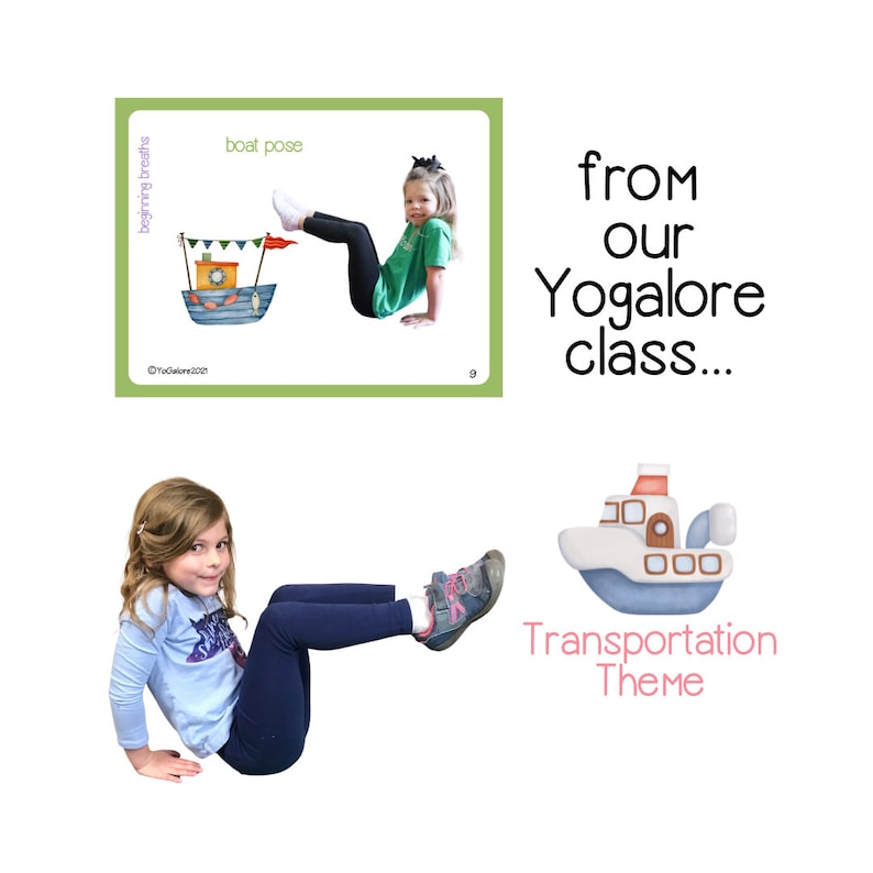 Transportation Preschool Activities: Yoga &amp; Movement Pose Cards and ...