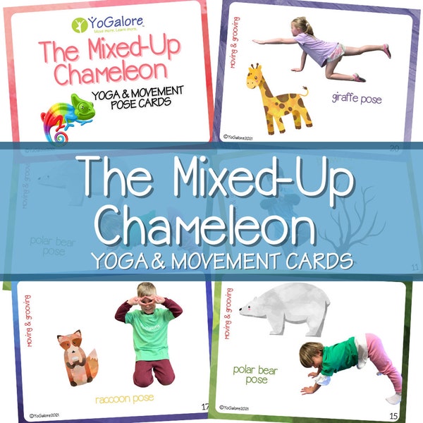 The Mixed-Up Chameleon Yoga & Movement Pose Cards