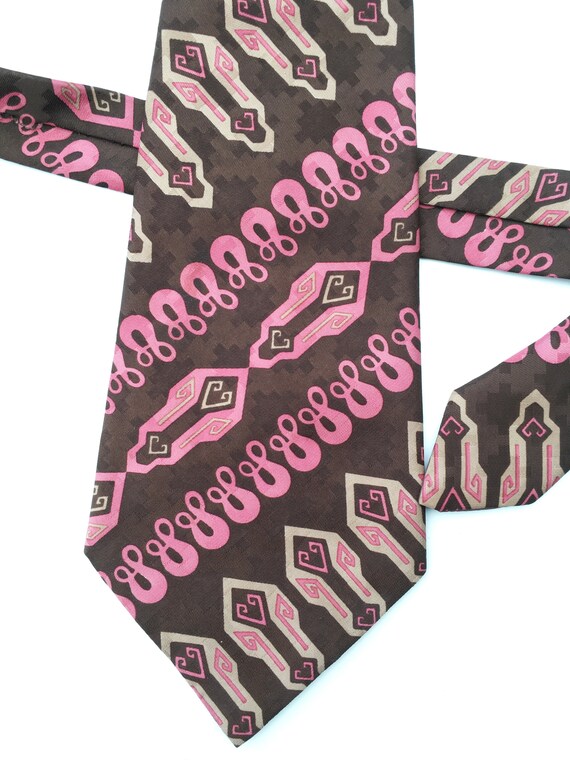 Groovy Psychedelic 60s/70s Kipper Men's Necktie M… - image 2