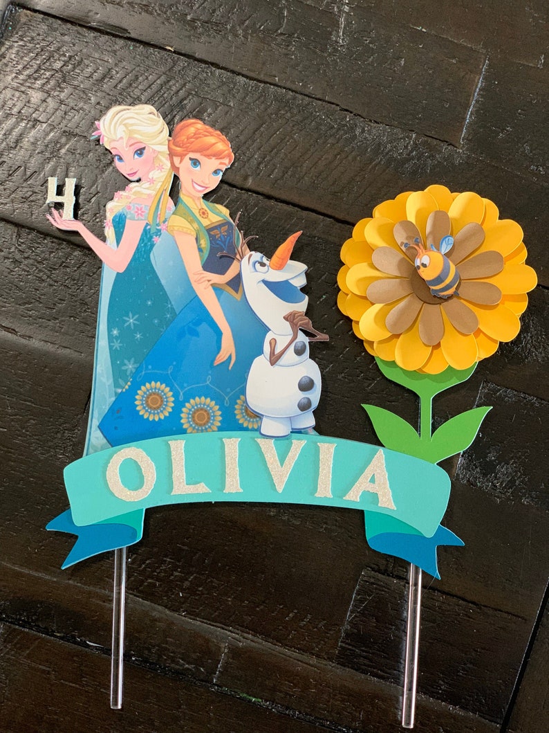 Frozen Fever cake topper Frozen Fever Frozen Frozen party Etsy