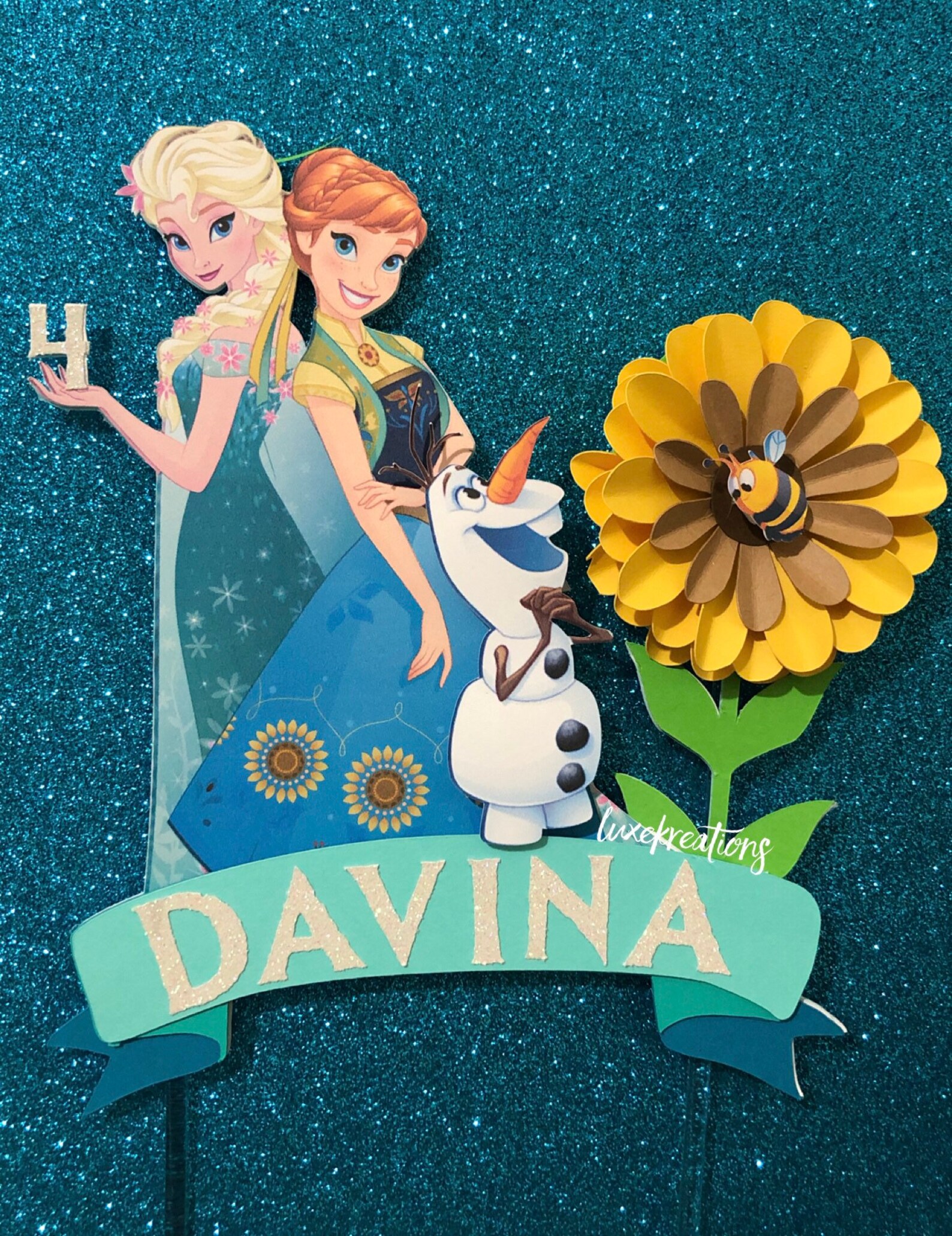 Frozen Fever cake topper Frozen Fever Frozen Frozen party Etsy