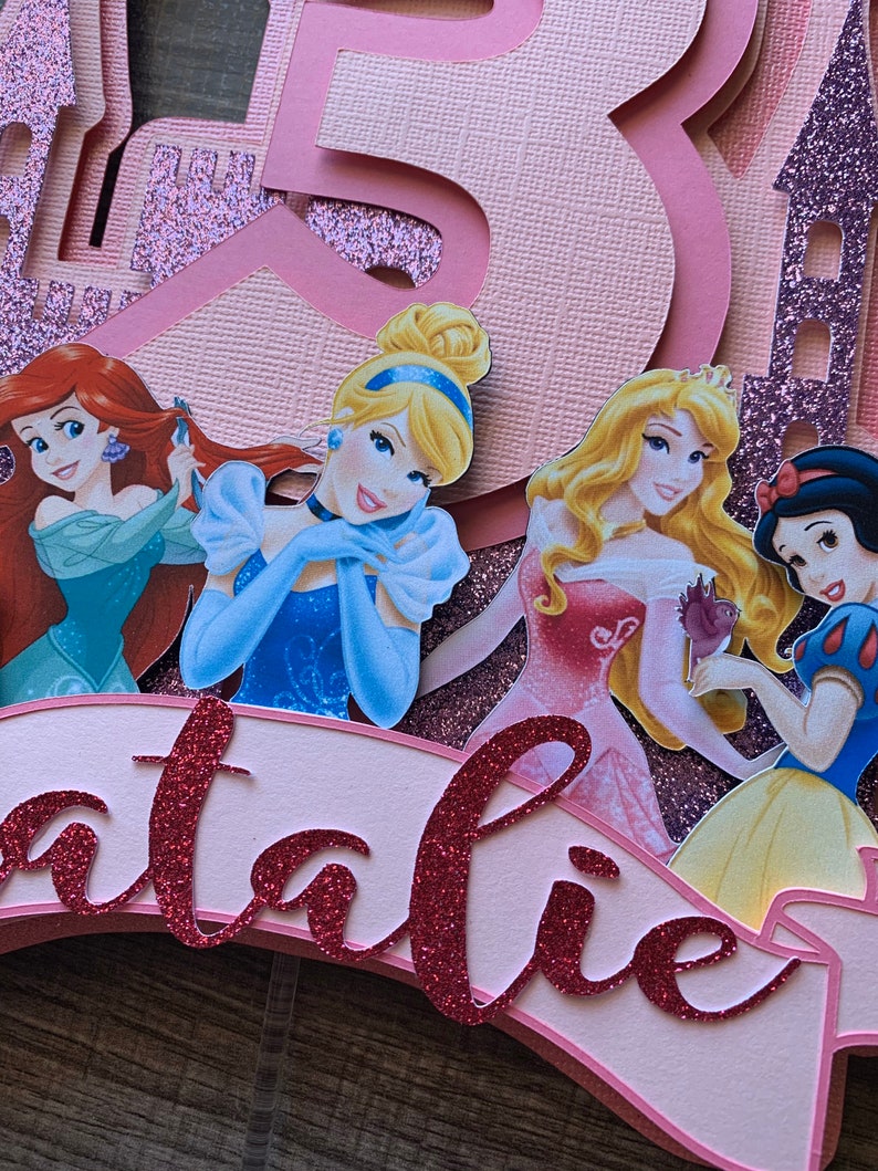 Disney Princesses cake topper Disney princess party