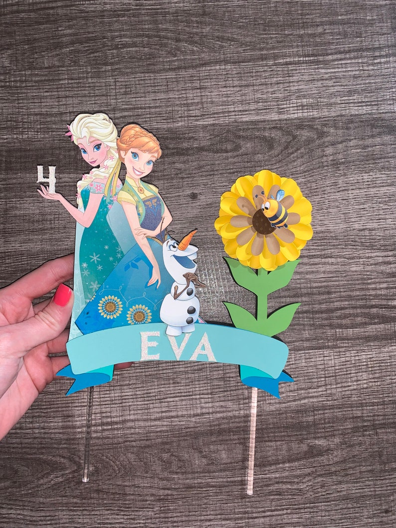 Frozen Fever cake topper Frozen Fever Frozen Frozen party Etsy