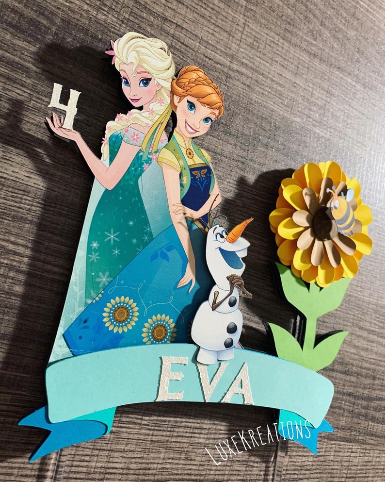 Frozen Fever cake topper Frozen Fever Frozen Frozen party Etsy
