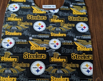 Adult and Older Children Clothing Protectors / Bibs Reversible Medium Sized-  The Steel Curtain