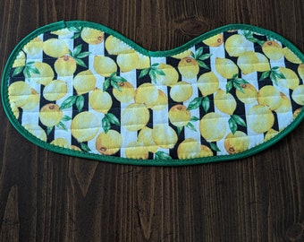 Quilted Wrap Around Baby Bib and Burp Cloth In One-  Life's Little Lemons!