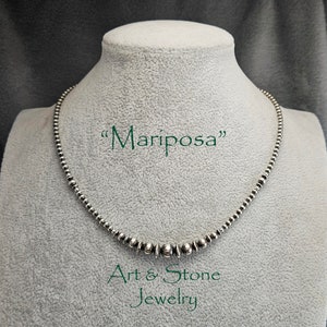 Southwestern Oxidized Sterling Silver Necklace, "Mariposa"