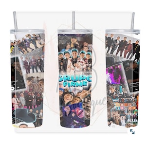 Grupo Firme Tumbler | 20 oz Tumbler | Eduin Caz Inspired Tumbler | Water Bottle | Stainless Steel Bottle | Grupo Firme Cup
