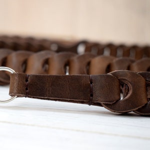 Leather camera strap.