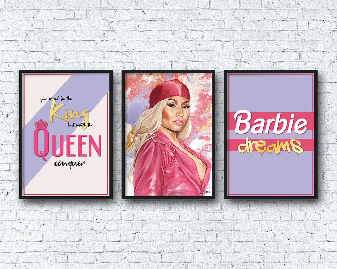 BARBIE DREAMS Nicki Minaj Quote Print A4 | Etsy