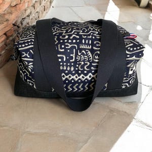travel bag wax fabric bag ethnic travel bag african travel bag sports bag changing bag african fabric bogolan bogolan bag