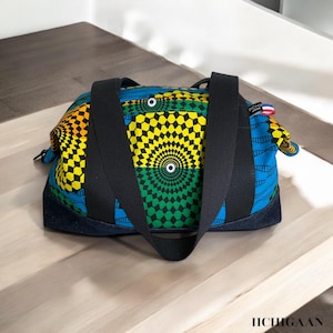 African wax print travel bag, large weekend bag, ethnic tote bag/African wax print travel bag, changing bag, sports bag, gift idea
