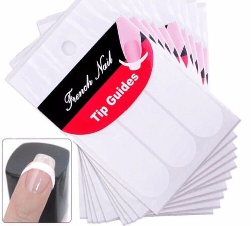 3 Packs French Manicure Nail Art Tip Guide Sticker Stencil - Etsy