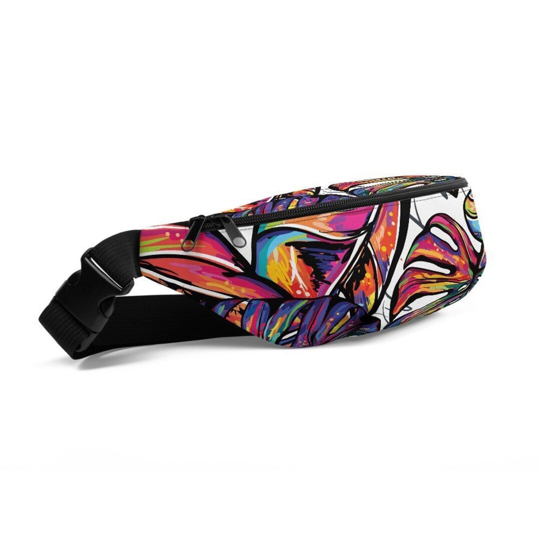 Hand Painted Tropical Leaves Fanny Pack main image 1