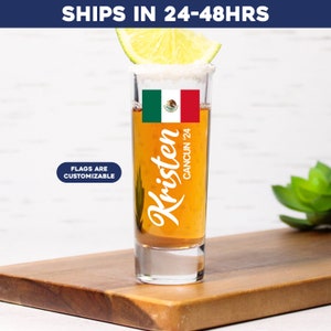 Customized vacation shot glasses, Trip gift bags, Girls trip shot glasses, Girls trip accessories, Cinco de Mayo decorations