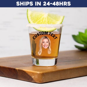 Face shot glasses, Customized shot glasses, Custom text shot glasses, Custom shot glasses birthday, Custom party favors, Adult party favors