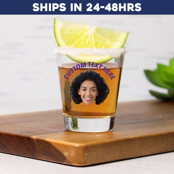Custom face shot glasses, Personalized shot glass with face, Shot glass with face, Face on shot glass, Shot glass birthday party favors