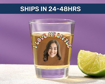 Copo de shot personalizado para irmãzinha | Presente divertido para fraternidade, lembrancinha para revelação de irmã mais velha/irmã mais nova, recordação da semana de recrutamento