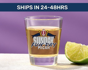 Football Sunday Funday - Personalized Shot Glass
