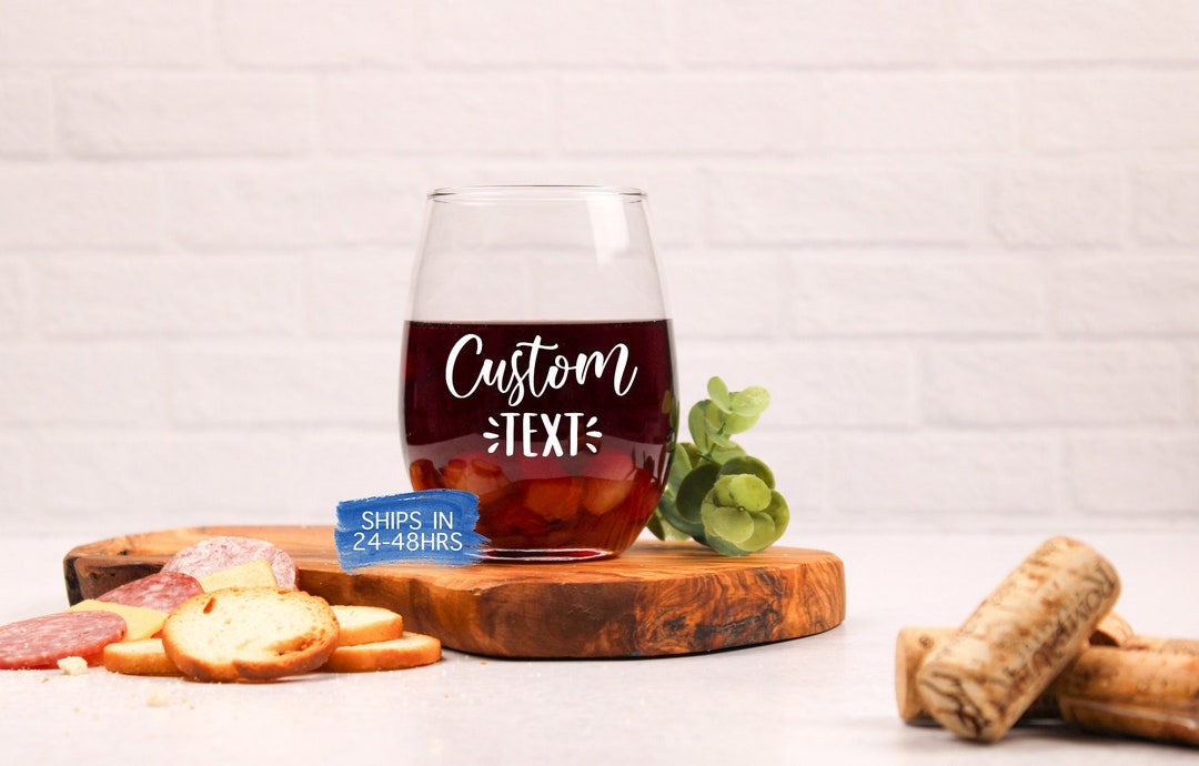 Custom Wine Glasses Personalized Wine Glasses Wine Glasses - Etsy