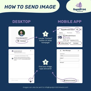 how to send images to a mobile app