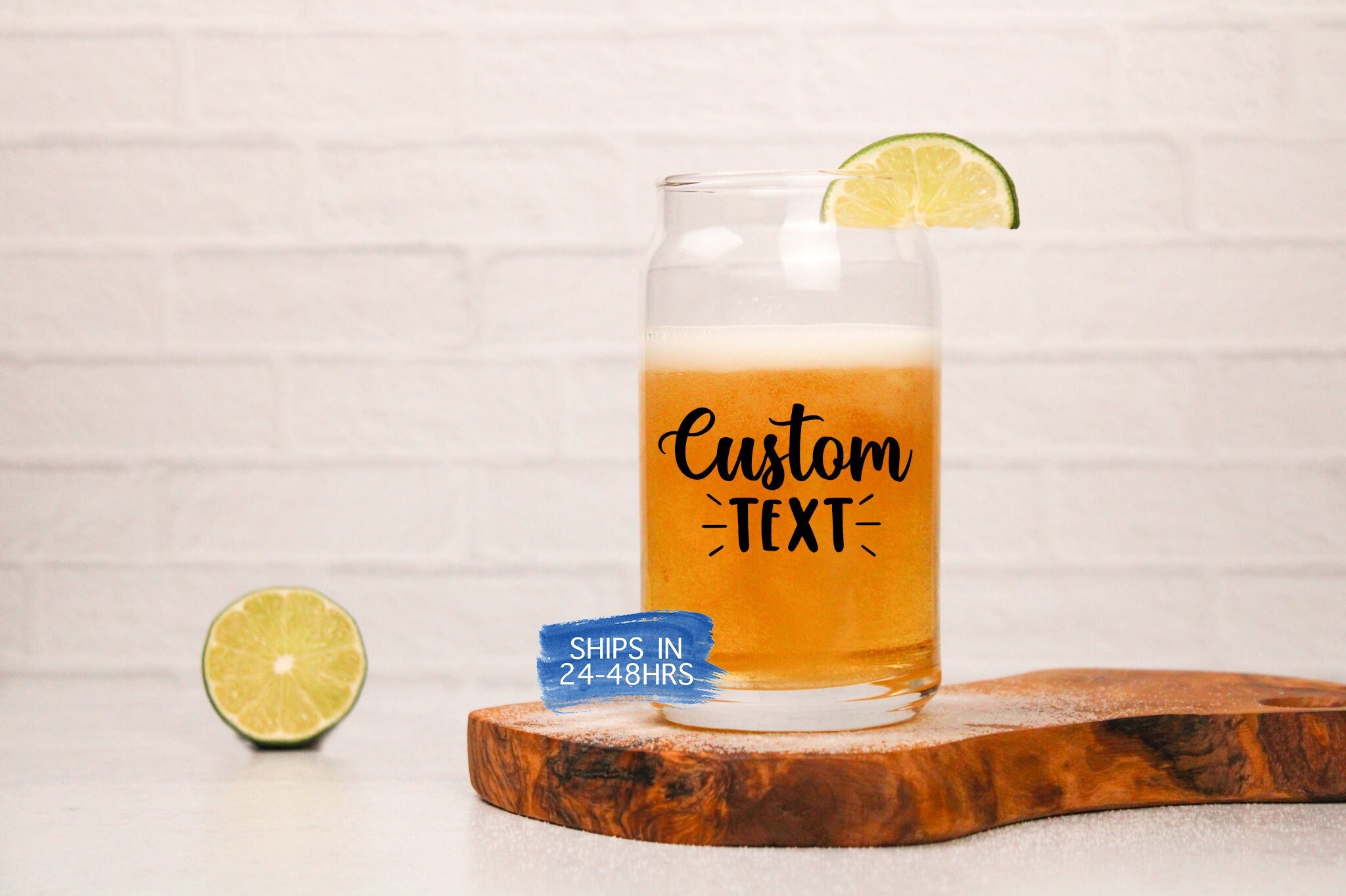 Custom Beer Can Glasses Personalized Beer Can Glasses Beer Etsy