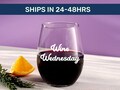 Personalized Stemless Wine Glass: Custom UV Printed Gift