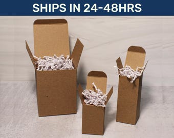 Glassware Gift Box Add-On: Kraft Box with White Crinkle Paper