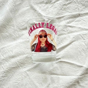 Finally Legal 21st Birthday Shot Glass: Personalized Face Gift | Custom Keepsake for Turning 21, Funny Party Favor image 2