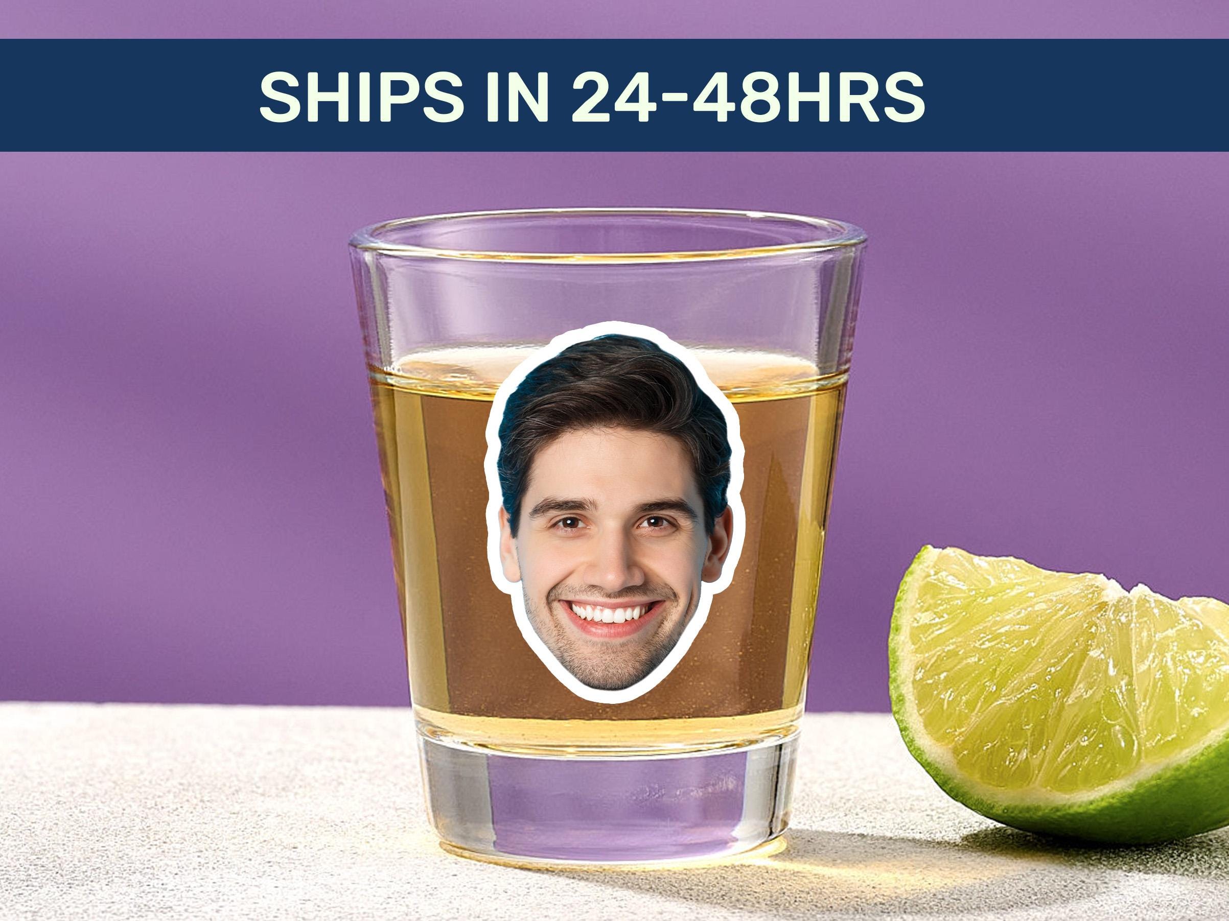 Custom Face Shot Glass